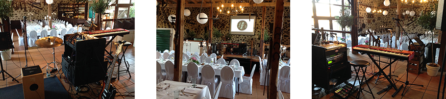 Live-Duo für Hochzeit und Geburtstag - Setup